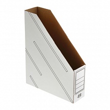 Лоток вертикальный картонный  75мм белый Бланкиздат, ASR7131