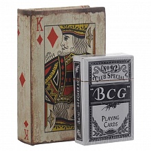 Карты игральные 1 колода Король бубен в коробке из МДФ Феникс-Презент, 36315