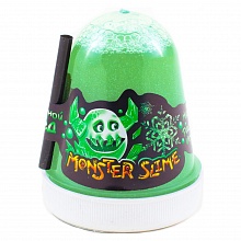 Слайм 130гр цветной лед зеленый Monster's Slime Kiki, SL016