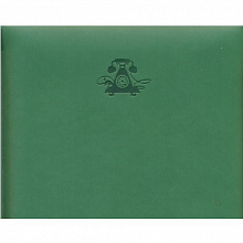 Алфавитная книжка 210х155мм 72л зеленый кожзам Виннер Феникс 30412