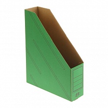 Лоток вертикальный картонный  75мм зеленый Бланкиздат, ASR7133