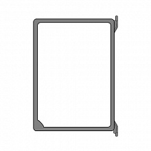 Демо-панель пластиковый А4 вертикальный, серый EPG, 152011-03, INFOFRAME