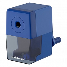Точилка пластиковая 1 отверстие с контейнером синяя M-Cube Erich Krause, 56032