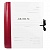 Папка архивная  80мм Дело корешок бумвинил бордовый с гербешками с завязками Имидж А4БГ8Д-209
