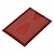 Обложка для проездного билета из натуральной кожи красная Вектор Kartt, КХ-315-2130