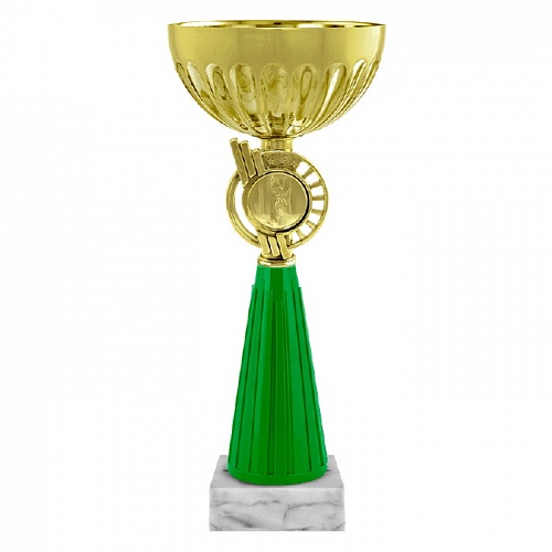 Кубок спортивный 20см золото/зеленый Мисси Флориан 6391-200-105