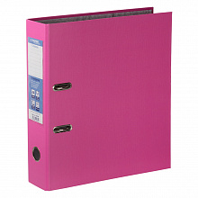Регистратор  7,5см розовый несъемный механизм Expert PVC classic, 251798
