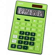 Калькулятор настольный 12 разрядов UNIEL UD-181G зеленый
