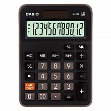 Калькулятор настольный 12 разрядов CASIO черный MX-12B-W-EC 