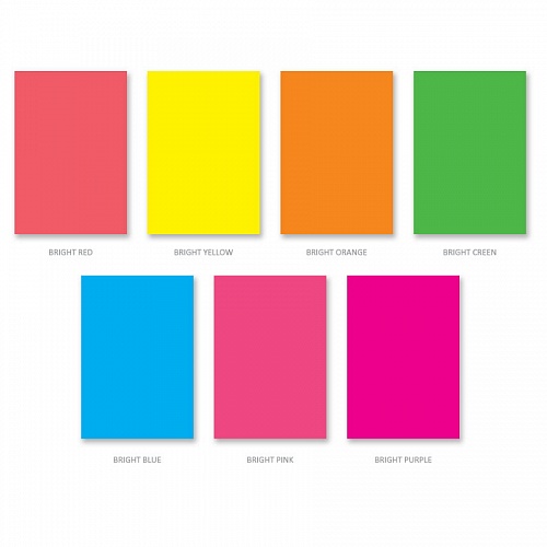 Цветная бумага самоклеящаяся  7цв 7л В5 флуоресцентная Erich Krause ArtBerry, 44997
