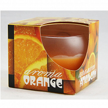 Свеча ароматическая Апельсин в стекле, 5024412