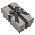 Коробка подарочная прямоугольная  15,5х9х5,8см с бантом Тёмно-серая OMG 720691/13