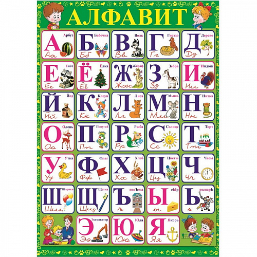 Плакат Алфавит Русский Дизайн 19016