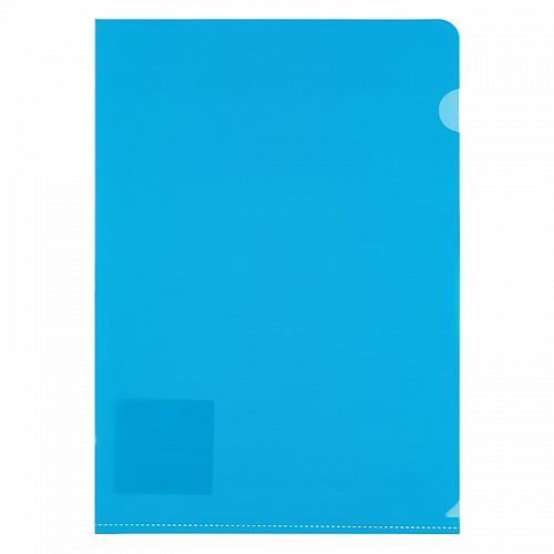 Папка-угол А4 пластик 0,18мм голубой Expert Complete NEON, 22025621