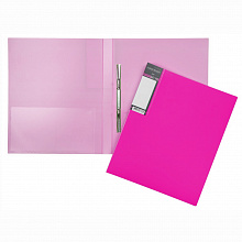 Папка с пружинным скоросшивателем А4 Hatber Diamond Neon 17мм розовая AH4_02033