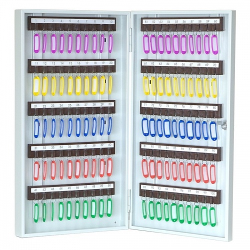 Шкаф для хранения 100 ключей с брелоками, КЛ-100