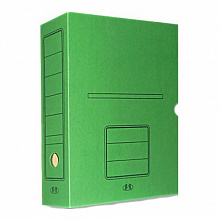 Короб архивный  75мм картон зеленый Бланкиздат, ASR7126