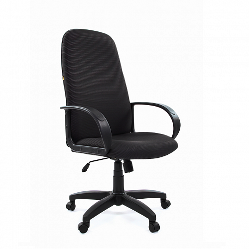 Кресло офисное Chairman 279 черное тканевое покрытие, спинка черная JP 15-2