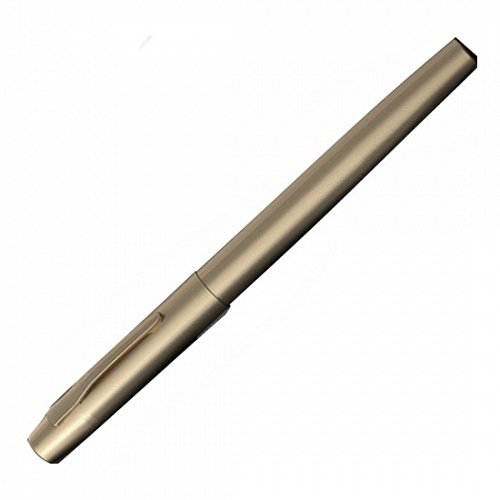 Ручка гелевая 0,5мм черный стержень золотой корпус Beifa, GA979600-GD