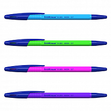 Ручка шариковая 0,7мм синий стержень масляная основа R-301 Neon Stick Erich Krause, 53342