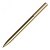 Ручка гелевая поворотный механизм 0,5мм синий стержень золотой металлический корпус Beifa GD970200-GD -BK-BL