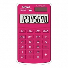 Калькулятор карманный  8 разрядов UNIEL UK-231R