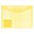 Папка-конверт с кнопкой А5 прозрачная желтая Expert Complete Classic 220550