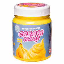Слайм 250гр с ароматом банана Cream-slime ВОЛШЕБНЫЙ МИР SF02-B