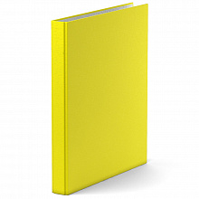 Папка на 2 кольца А4 картон и ламинированная бумага 35мм желтая Neon Erich Krause, 39058