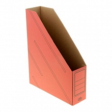 Лоток вертикальный картонный  75мм красный Бланкиздат, ASR7134