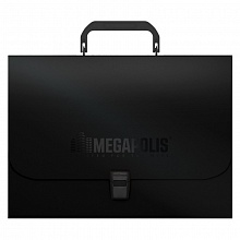 Портфель пластиковый А4 черный Megapolis Erich Krause, 46030