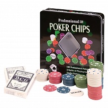 Игра настольная в металлической коробке Покер Феникс-Презент, 79865
