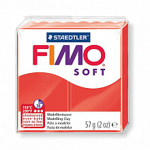 Пластика запекаемая  57г индийская красная Staedtler Fimo Soft, 8020-24