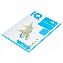 Бумага для офисной техники цветная А4  80г/м2 100л голубой лед класс А IQ Color, OBL70