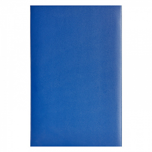 Папка адресная Без тиснения А4 бумвинил синий, Канцбург, 15А000