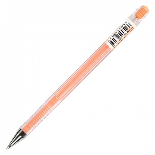 Ручка гелевая 0,8мм оранжевый стержень CROWN Pastel, HJR-500P