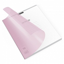 Тетрадь  96л клетка с пластиковой обложкой розовая Классика CoverPrо Pastel Erich Krause, 56397