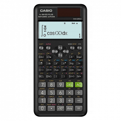 Калькулятор инженерный 10+2 разряда CASIO 417 функций, черный FX-991EX PLUS-SBEHD Подходит для ЕГЭ