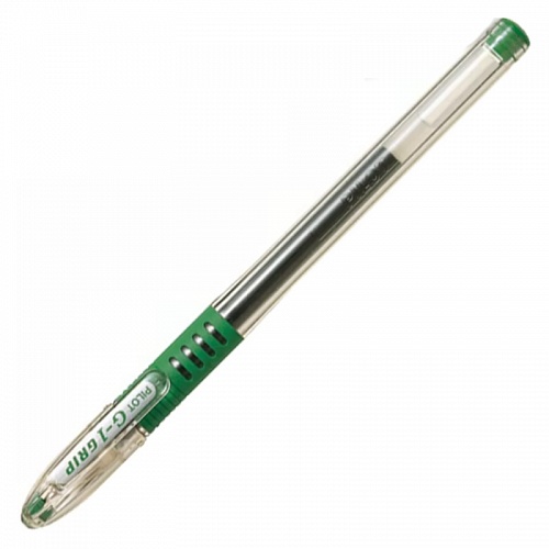Ручка гелевая 0,5мм зеленый стержень PILOT G1 Grip, BLGP-G1-5 G