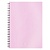 Тетрадь спираль  80л клетка с пластиковой обложкой розовый перламутр Candy Erich Krause, 54111