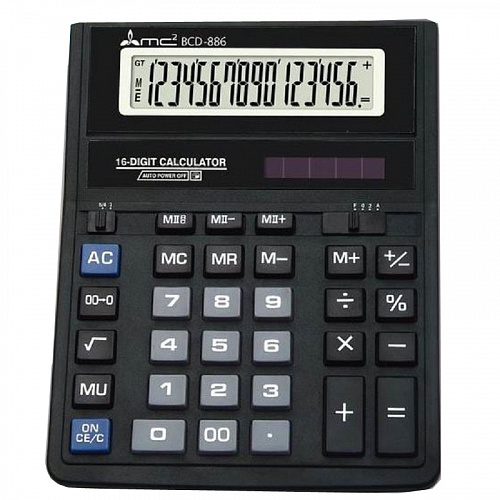 Калькулятор настольный 16 разрядов MC2 BCD-886