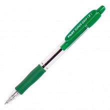 Ручка шариковая автоматическая 0,7мм зеленый стержень масляная основа PILOT Super Grip, BPGP-10R-F G
