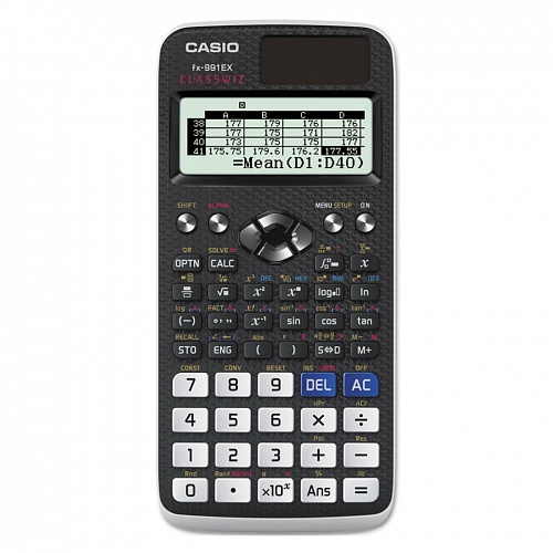 Калькулятор инженерный 10+2 разряда CASIO 417 функций, серый FX-991EX PLUS-SBEHD Подходит для ЕГЭ