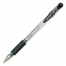 Ручка гелевая 0,38мм черный стержень UNI Signo DX, UM-151