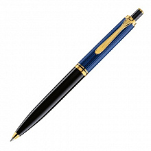 Ручка шариковая автоматическая PELIKAN Souveran K 400 Black Blue GT M черный 1мм 996843
