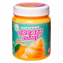 Слайм 250гр с ароматом мандарина Cream-slime ВОЛШЕБНЫЙ МИР SF02-K