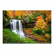 Календарь  2023 год квартальный Прекрасный пейзаж с водопадом День за Днем, 14359