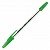 Ручка шариковая  1мм зеленый стержень масляная основа прозрачный корпус Corvina 40163/04