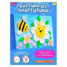 Картина из воздушного пластилина Пчёлка и цветочек KiKi, PK005