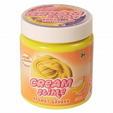 Слайм 450гр с ароматом банана Cream-slime ВОЛШЕБНЫЙ МИР SF05-B